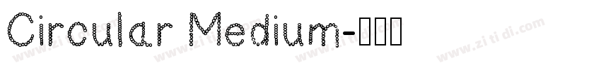 Circular Medium字体转换